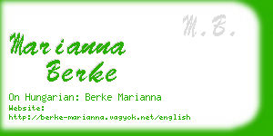 marianna berke business card